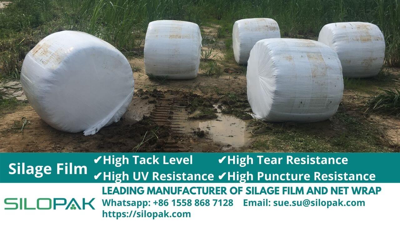 Silage Bale Wrapping Film Stretch Film Supplier LLDPE Manufacturer 3 layers blown film