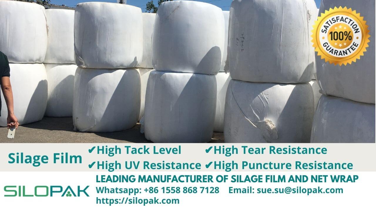 white silage film manufacturer supplier hay corn feed bale stretch wrapper