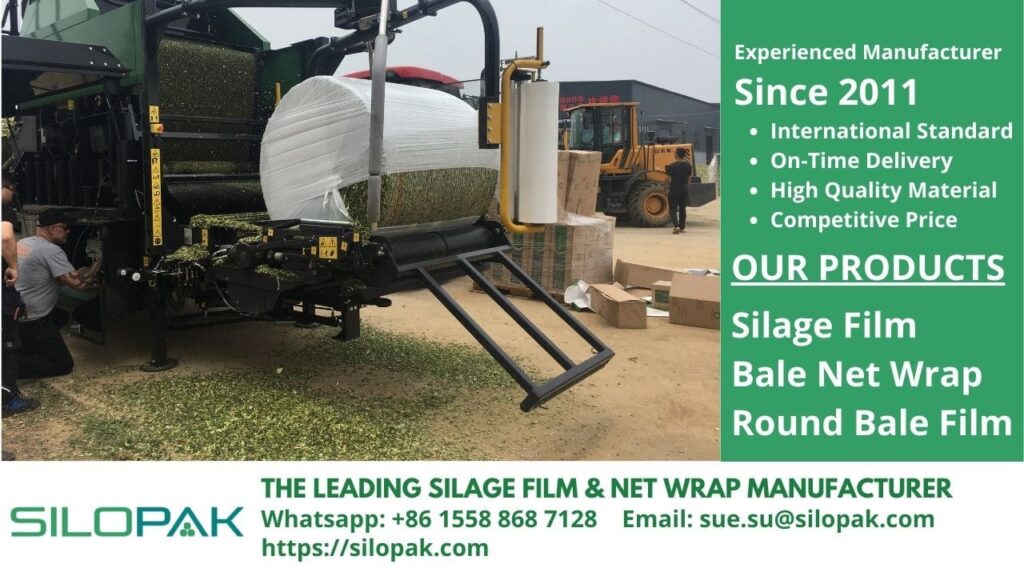 conserving green forage silage film round bale