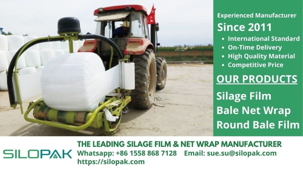 round Baler for silage wrap
