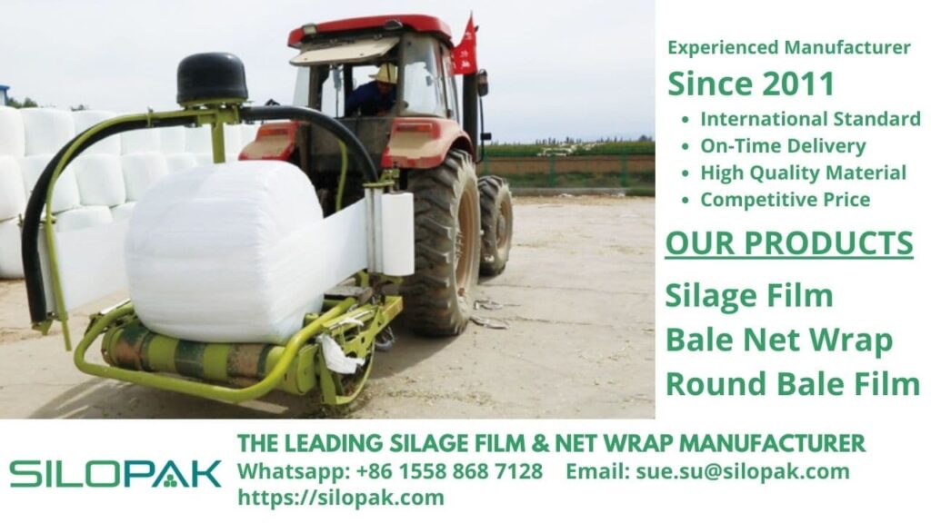 Sorghum Silage in Farming livestock silage film net wrap