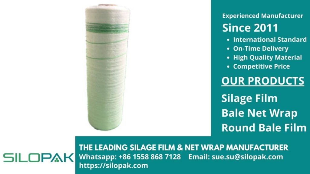 round bale net wrap for silage grass forage cattle feed