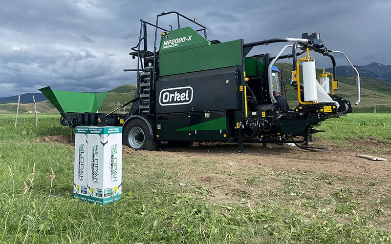 silage film on Orkel bale wrapper