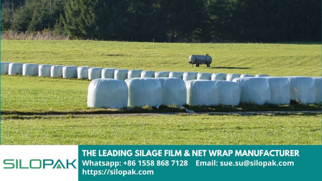 prevent feed spoilage by using silage film and bale net wrap