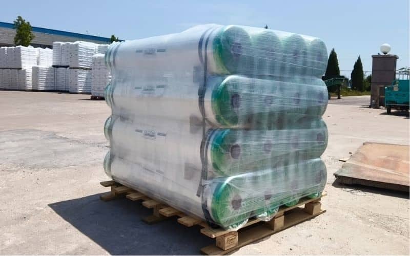 Silopak Round Bale Film on a Pallet